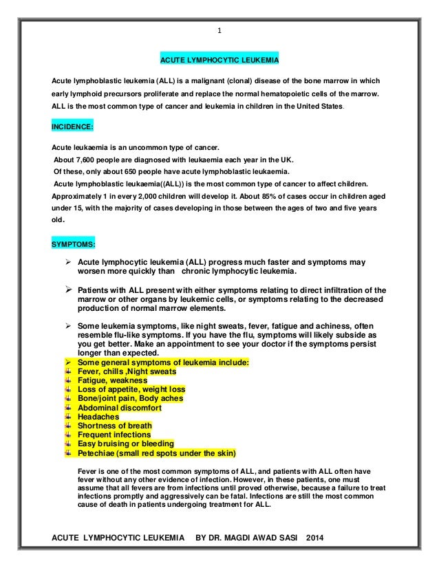 Recurrent adult acute lymphoblastic leukemia